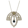 Collar Eduardiano de Zafiro y Diamantes en Platino | Austria, 1901