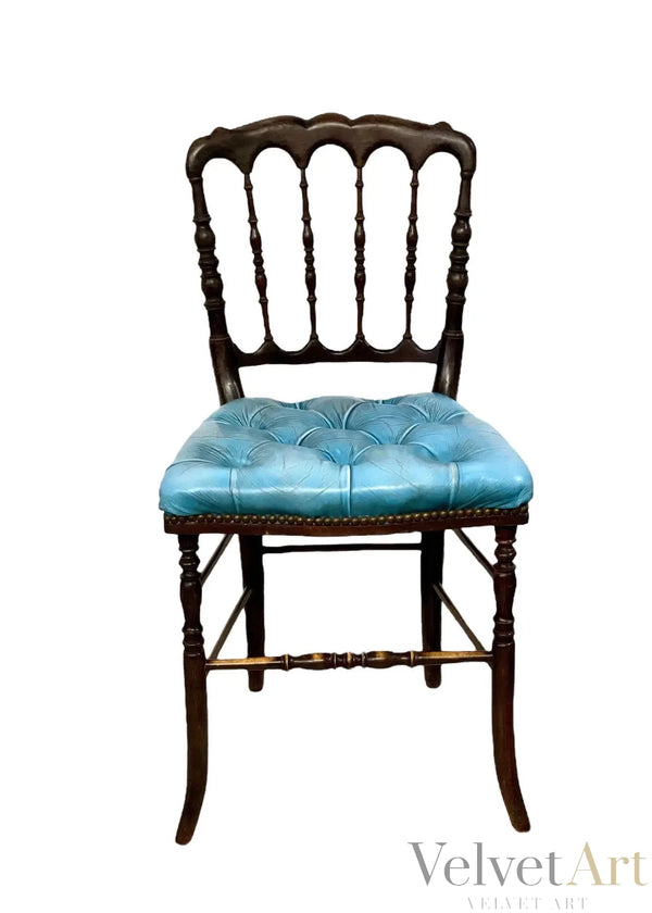 Sillas con tapicería azul | Estilo Napoleón III | Siglo XIX