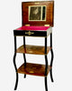 Tocador Napoleón III con Incrustaciones y Terciopelo Rosa, Francia, 1880