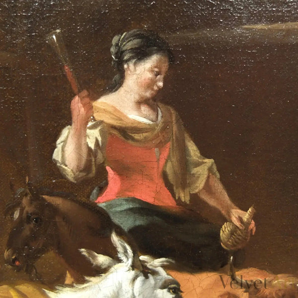 Jan Van Der Bent | “Paisaje Ideal con Bodegón Animal” | Pintura Barroca Holandesa, 1680