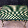 Mesa de Ratán Verde Art Deco | Francia, 1930