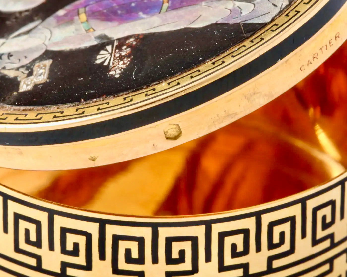 Cartier París Art Deco | Pastillero Chinoiserie Esmaltado de los Años 20