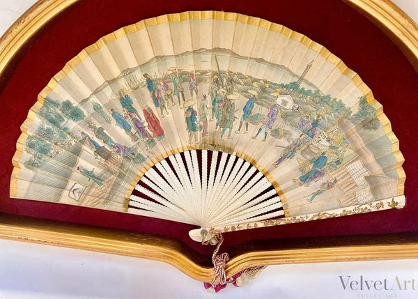 Abanico de Papel Pintado | Francia, 1850