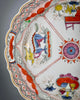 Plato Coalport de Porcelana “Dragón en Compartimento”, 1800