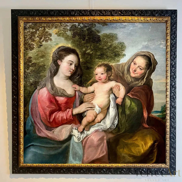 Nicolaas de Liemaecker: Santa Ana, la Virgen María y el Niño Jesús | Siglo XVII