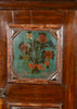 Kas holandesa pintada del siglo XIX con flores y pintura original