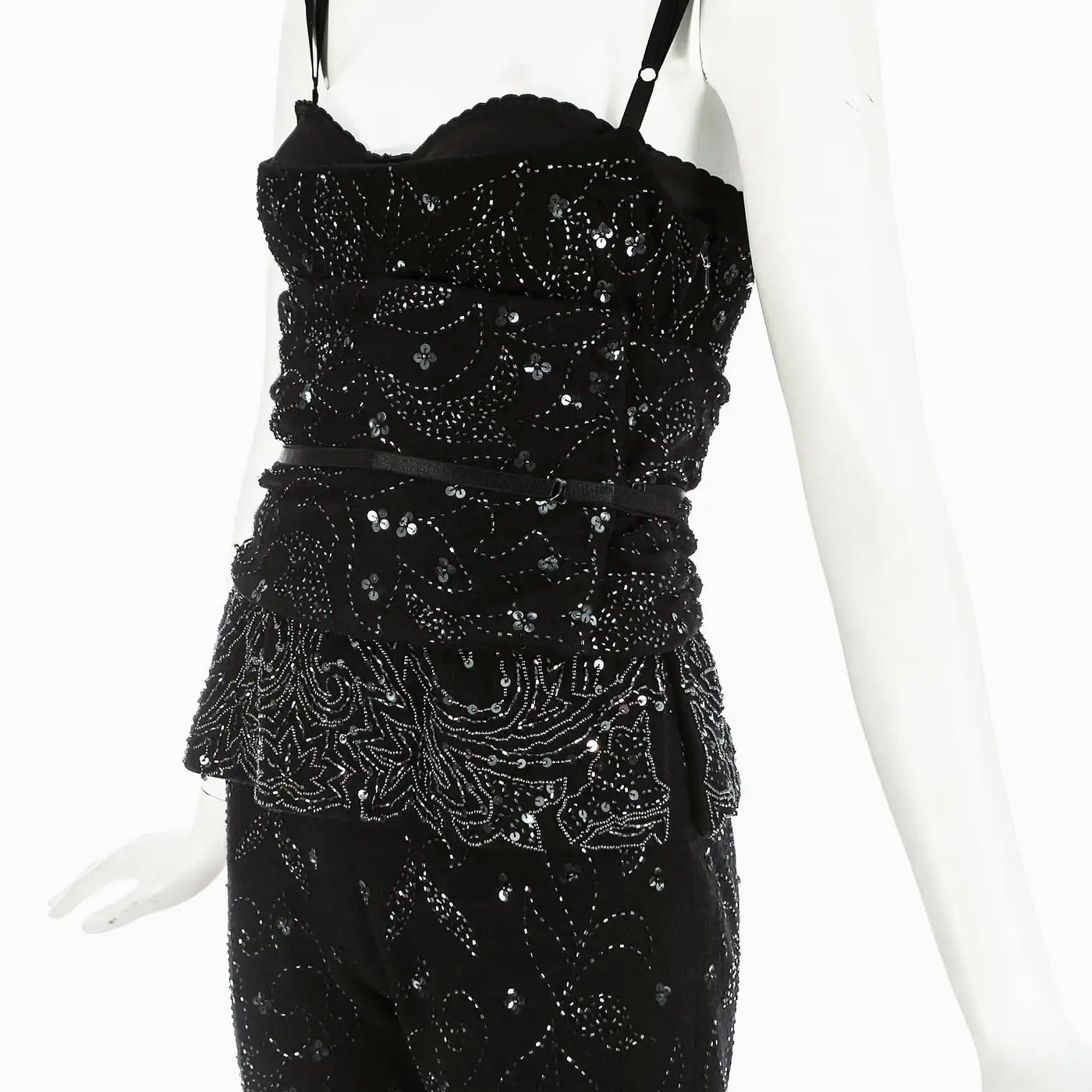 Dolce & Gabbana | Conjunto Negro Bordado | Año 1999