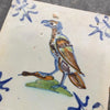 Azulejo Holandés Policromado de Delft, 1625 | "Halcón con una Presa"