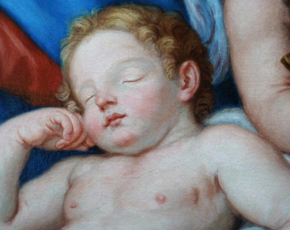 Giuseppe Bartolomeo Chiari. La Virgen y el Niño con Santa Catalina y Putti, 1684