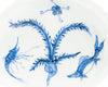 Plato Kosometsuke Azul y Blanco con Diseño de Pez y Camarón | Porcelana Ming del Siglo XVII
