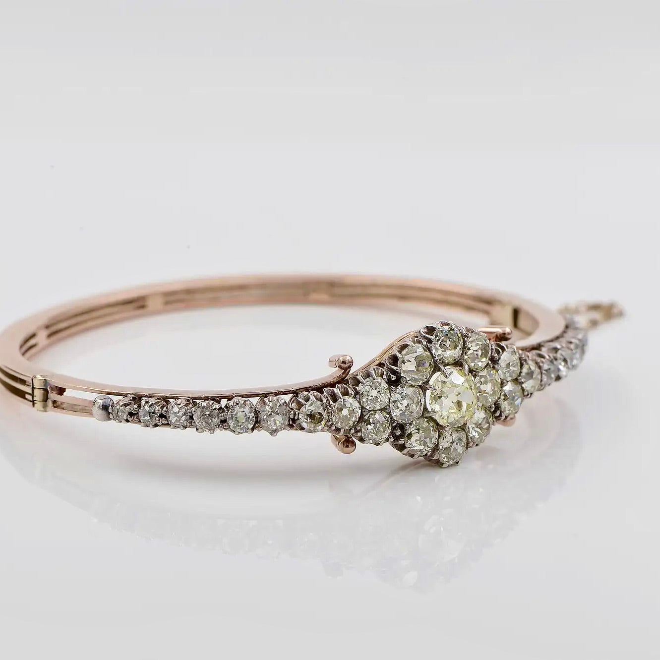 Brazalete de Diamantes 5,55 qt. | Estilo Victoriano 1870