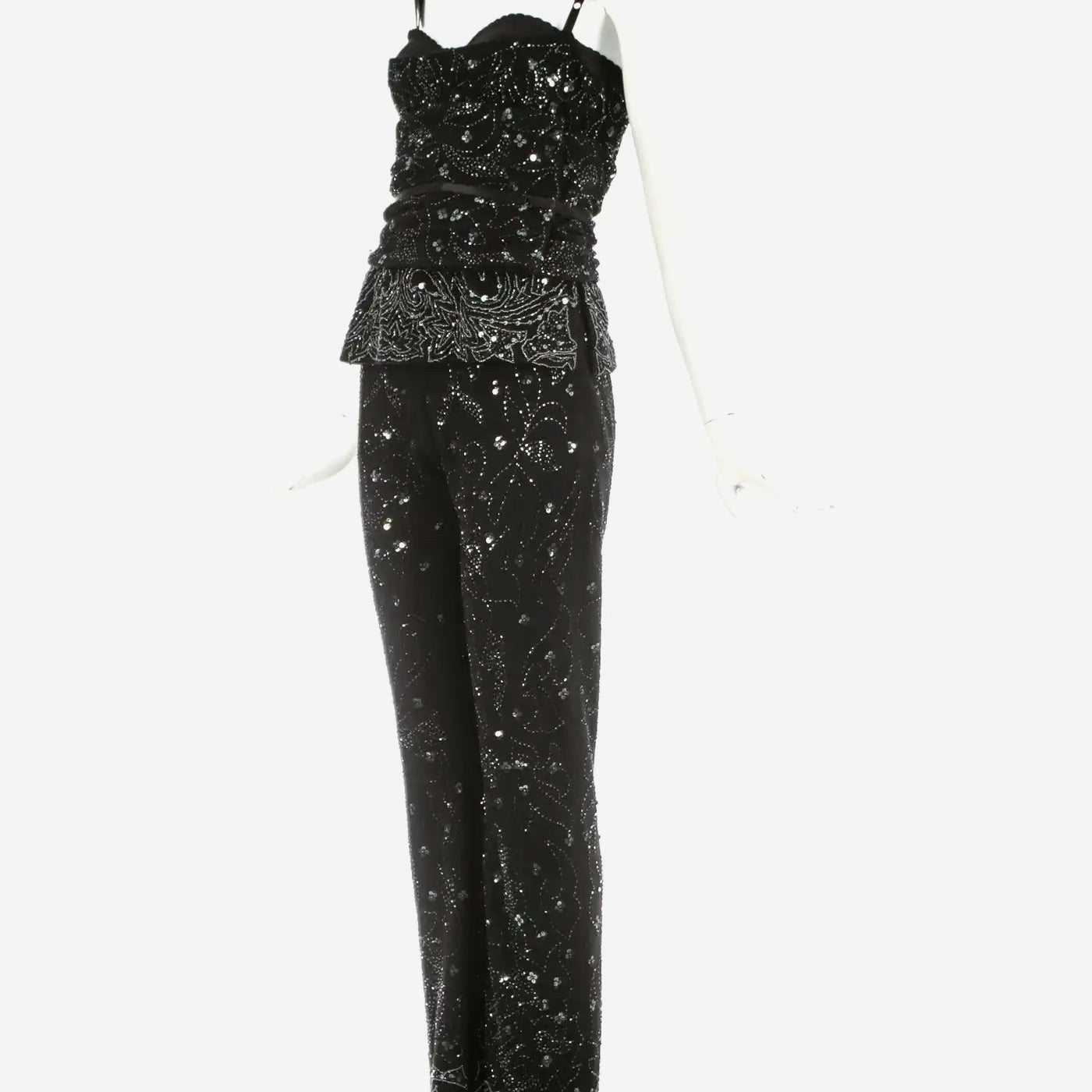 Dolce & Gabbana | Conjunto Negro Bordado | Año 1999
