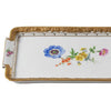 Bandeja de Porcelana Dorada Pintada a Mano, Meissen