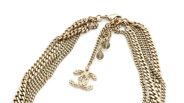 Chanel Collar Multicadena Dorado 2008 Gripoix