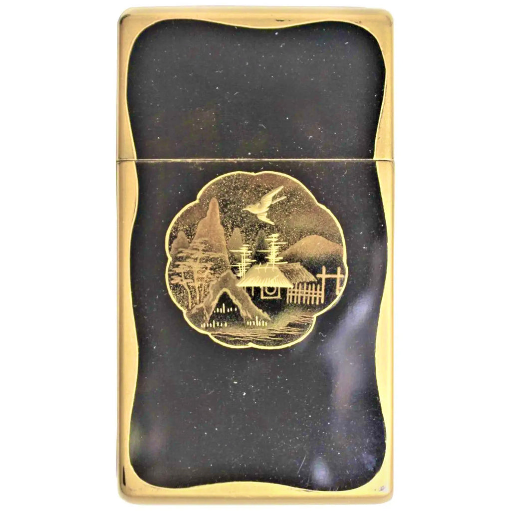 Caja de Cartas Japonesa Lacada Meiji de 1900