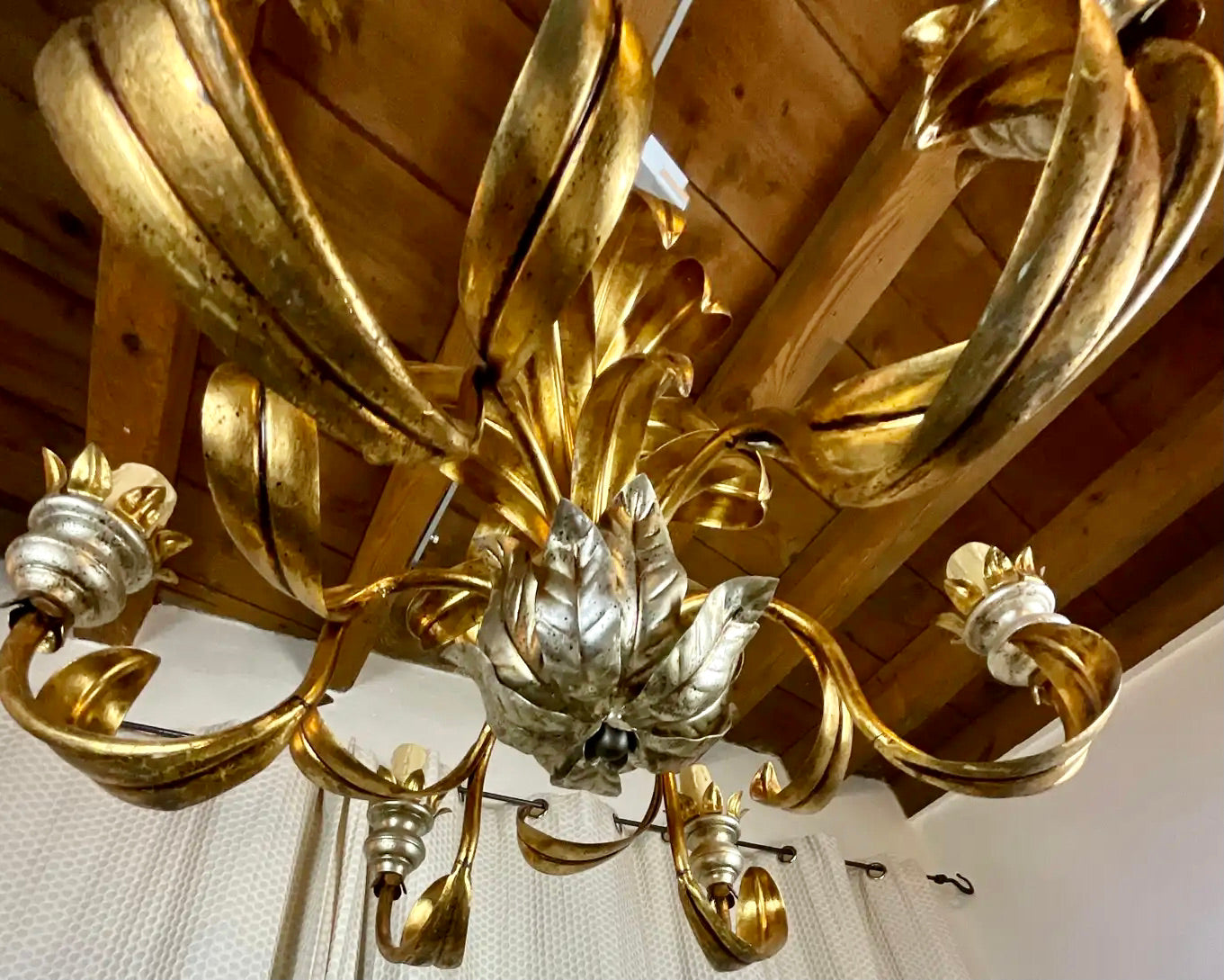 Lámpara de Araña Francesa Estilo Maison Jansen