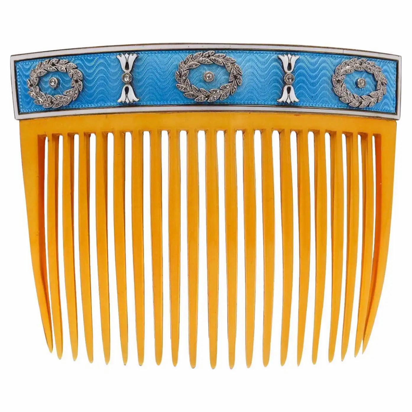 Peineta Cartier París 1900 de Oro 18 Kt con Diamantes