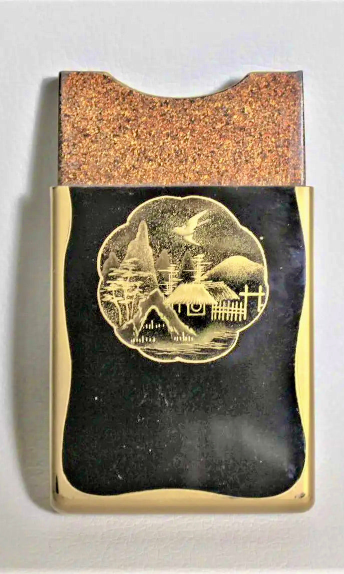 Caja de Cartas Japonesa Lacada Meiji de 1900