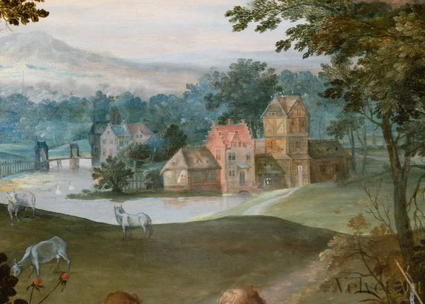 Taller Brueghel y Van Balen | “Descanso en la Huida a Egipto"