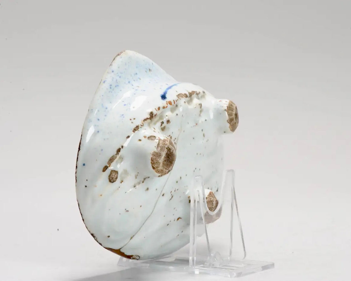 Plato Chino Kosometsuke de Porcelana Azul Bajo Vidriado | Literato en Paisaje | Periodo Ming, Siglo XVII