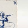 Sirena con Serpiente | Azulejo Holandés de Delft del Siglo XVIII