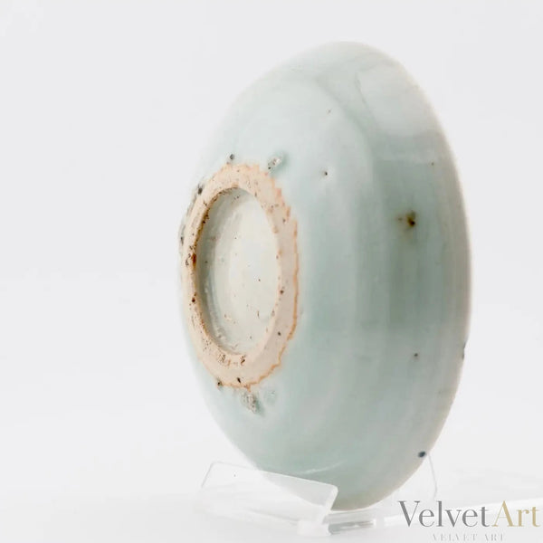 Plato de Porcelana China con Pez en Relieve | Dinastía Ming | 1500–1600