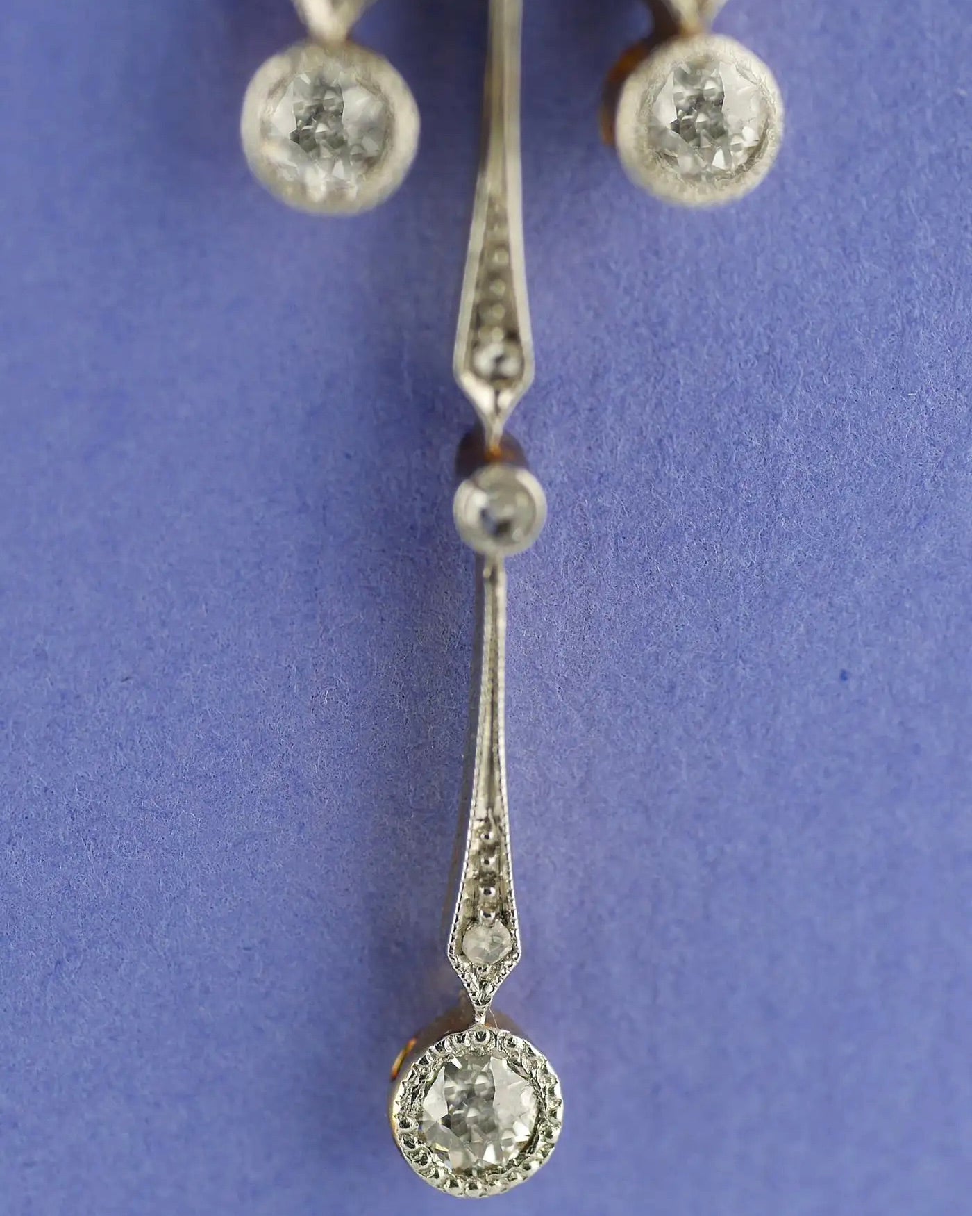 Colgante Doble Eduardiano de Diamantes, Oro y Platino | Reino Unido, 1910