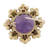 Broche Colgante Victoriano de Oro, Amatista y Brillantes de 1890