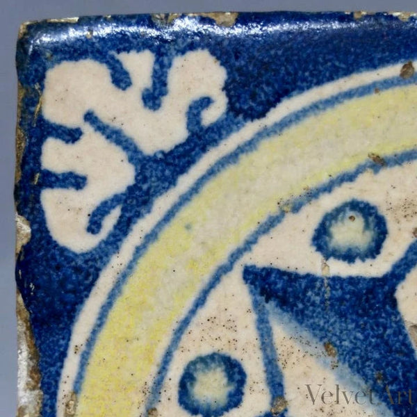 Azulejo de Talavera Esmaltado | Finales del Siglo XVI