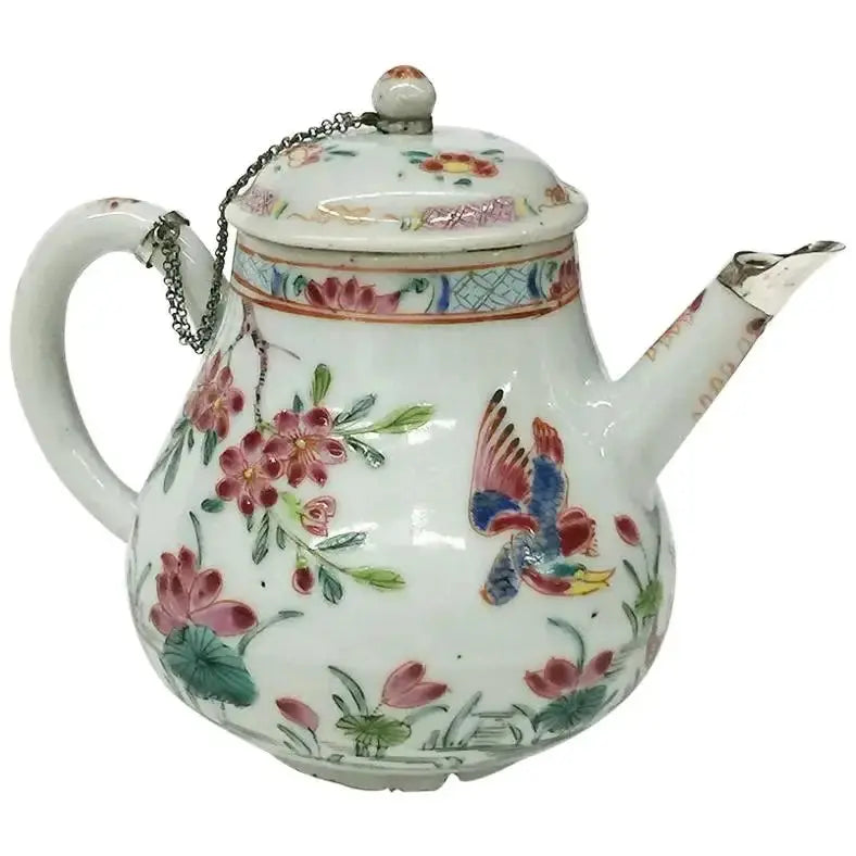 Tetera de Porcelana China Famille Rose 1736-1795
