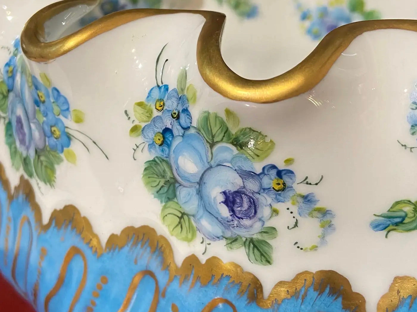 Centro de Mesa Pintado a Mano | Decoración Floral | Limoges 1930
