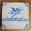 “Ícaro” | Azulejo Azul de Delft de 1640 | Siglo XVII