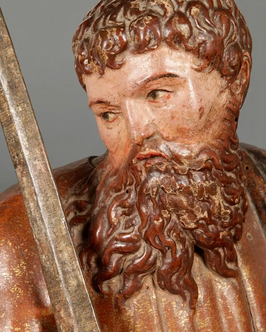 San Juan y San Pablo | Escultura de Madera Policromada | Escuela Castellana Siglo XVI