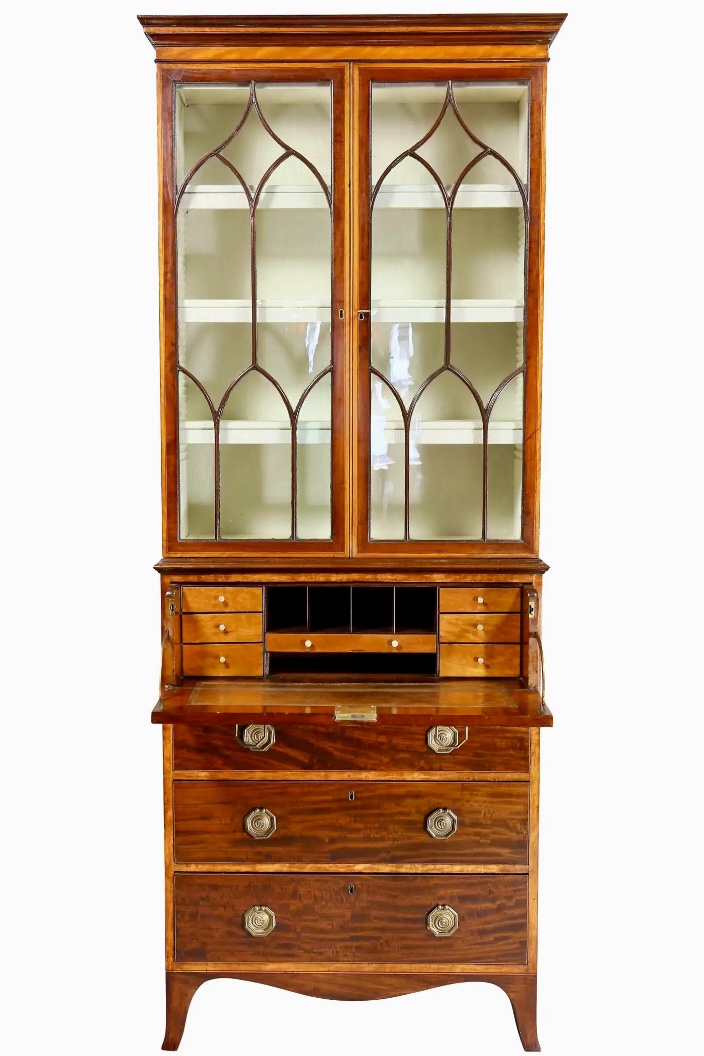 Secreter Estilo Jorge III de Caoba | Inglaterra, 1790