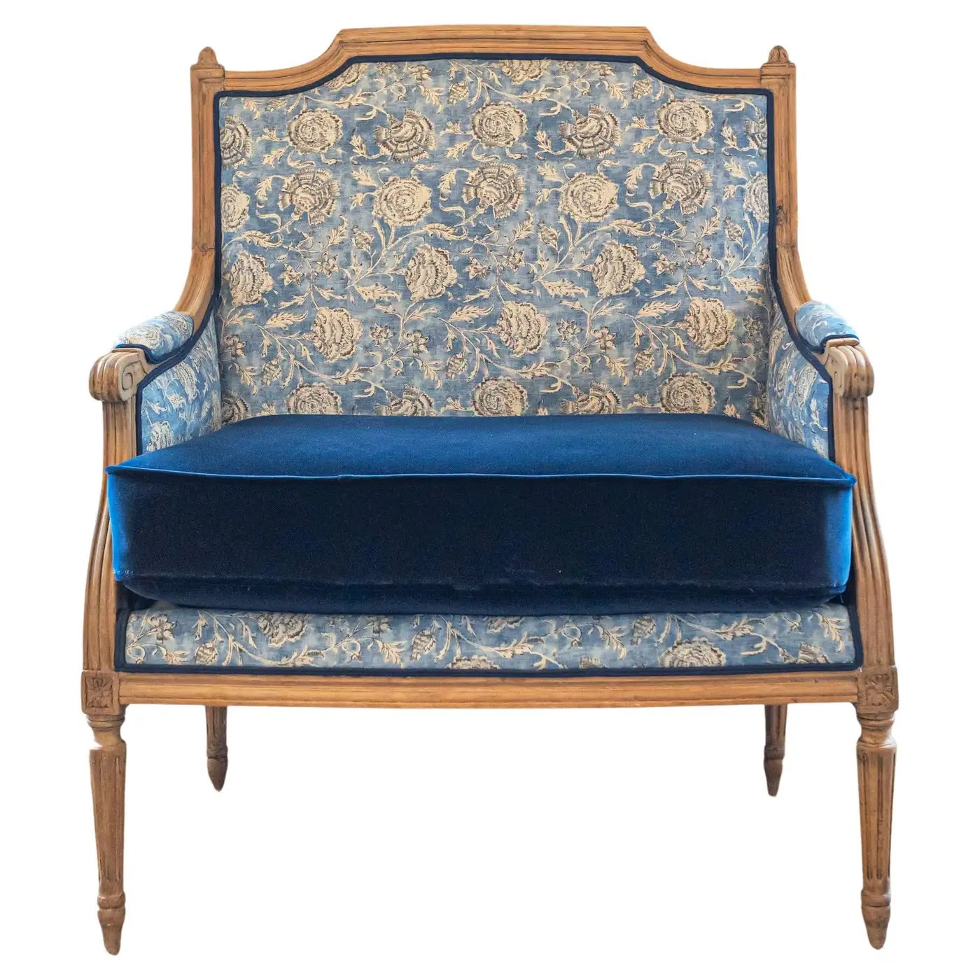 Silla Bergère Marquesa Estilo Luis XVI | Francia | Siglo XIX