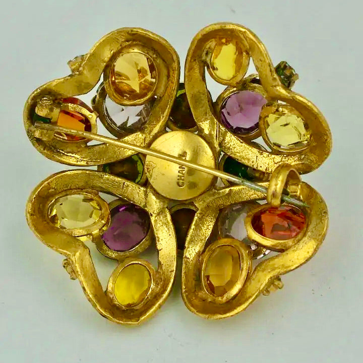 Broche de Coco Chanel Trébol con Perla de 1957