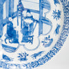 Plato Cheghua Periodo Kangxi del Siglo XIX en Azul Cobalto