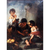 Niños Mendigos Jugando a los Dados Según Murillo