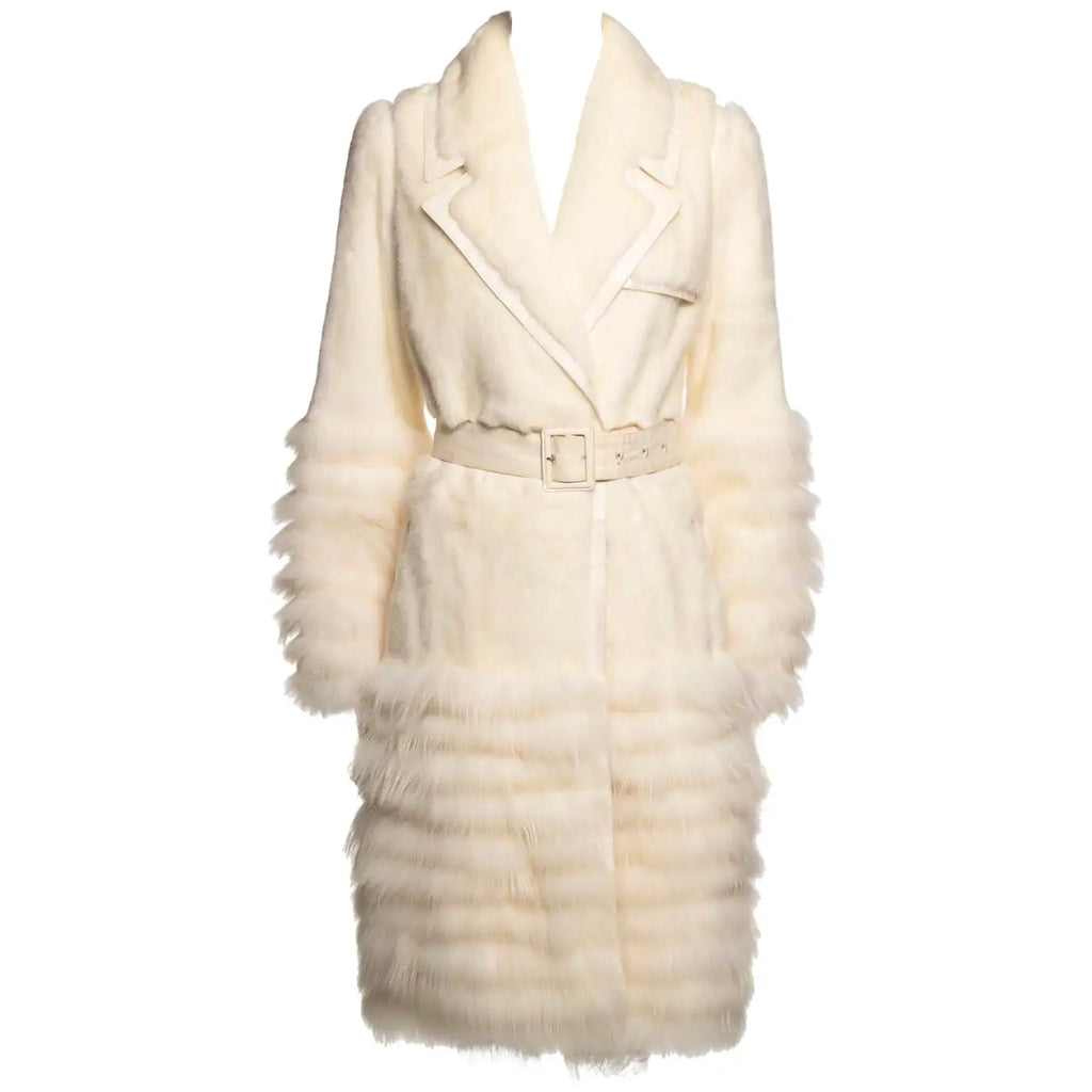 Abrigo de Visón Marfil  | Christian Dior by John Galliano 2007