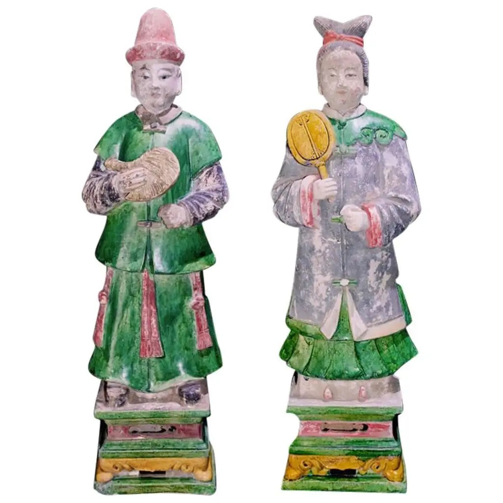 Figuras de Terracota Dinastia Ming | China (1368-1644 d.C) Asistentes de Corte