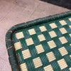 Mesa de Ratán Verde Art Deco | Francia, 1930