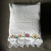 Funda de almohada de Rumania bordada y con encajes