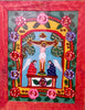 Pintura Tradicional Rumana de Cristo en la Cruz