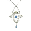 Collar de Aguamarina, Perlas y Diamantes | Estilo Eduardiano, 1900