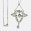 Collar de Aguamarina, Perlas y Diamantes | Estilo Eduardiano, 1900