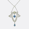 Collar de Aguamarina, Perlas y Diamantes | Estilo Eduardiano, 1900