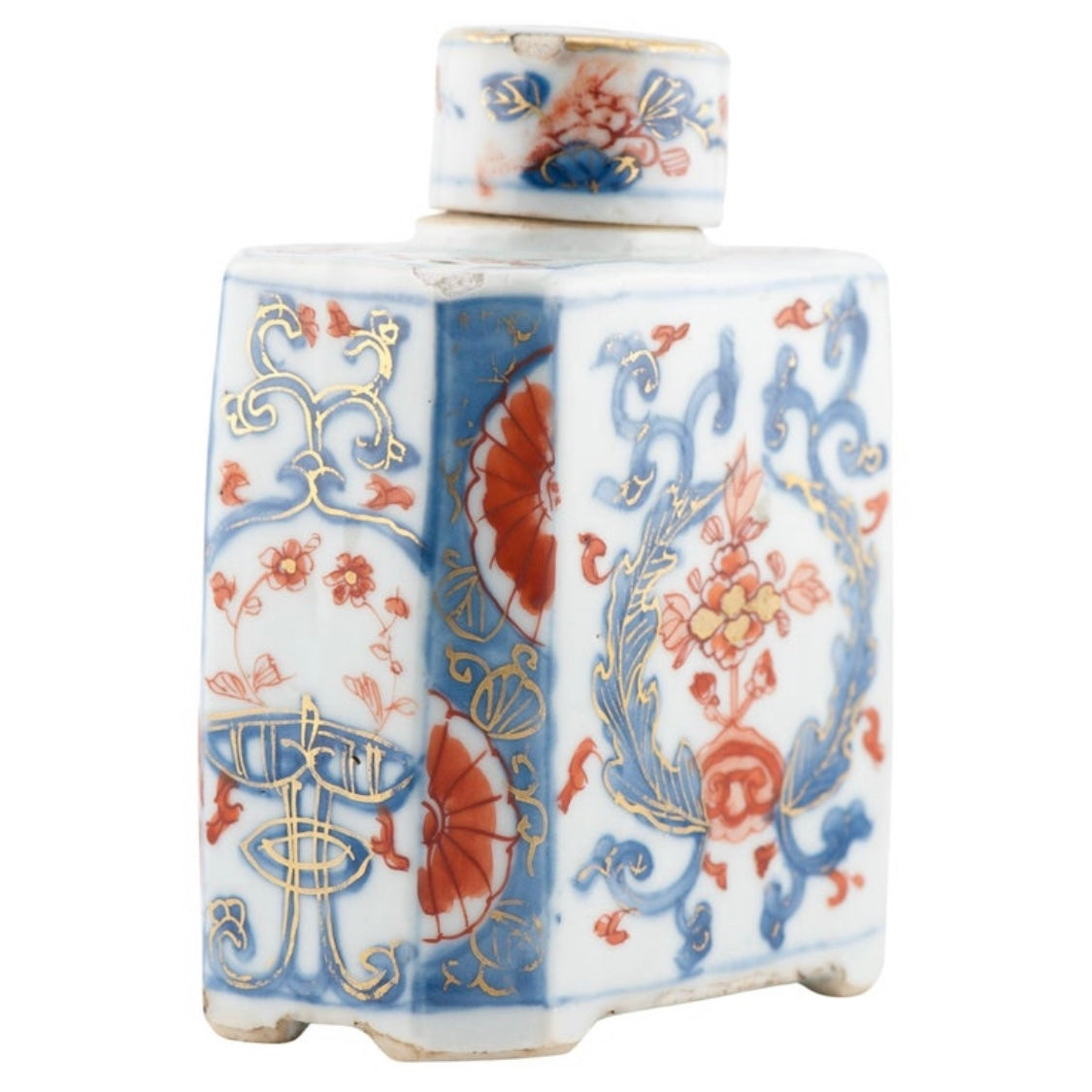 Bote de Té | Porcelana China Imari | Periodo Kangxi | China, 1690