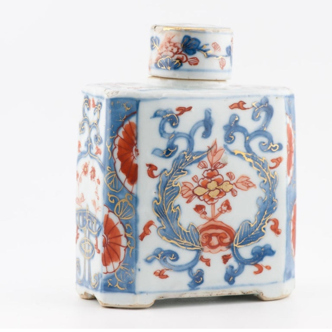 Bote de Té | Porcelana China Imari | Periodo Kangxi | China, 1690