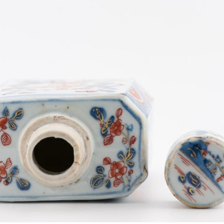 Bote de Té | Porcelana China Imari | Periodo Kangxi | China, 1690