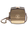 Bolso Chanel Dorado y Cuero de Cordero con Espejo de 2010